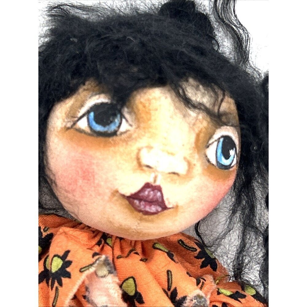 Banana Danna Doll Figure Fall Halloween Cloth Hand Crafted 13" - Picture 2 of 7